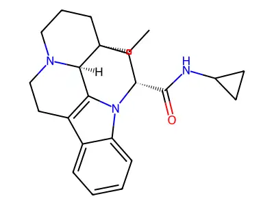 N-Cyclopropyldesoxyvincaminamide structure