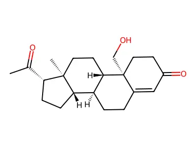19-Hydroxyprogesterone structure