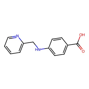 4-((2-Pyridinylmethyl)amino)benzoic acid structure