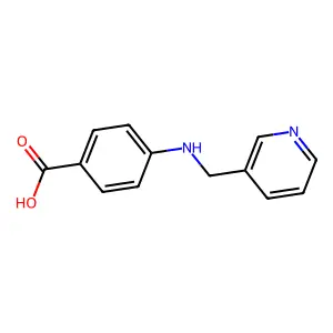 4-((3-Pyridinylmethyl)amino)benzoic acid structure