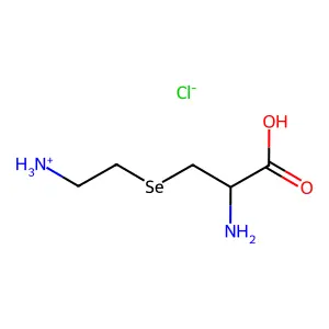 Alanine, 3-((2-aminoethyl)seleno)-, monohydrochloride structure
