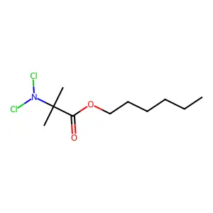 N,N-二氯-2-甲基丙氨酸己酯 structure