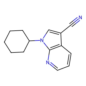 1-环己基吡咯并[2,3-b]吡啶-3-甲腈 structure