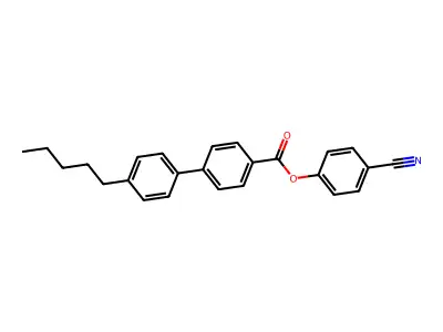 p-Cyanophenyl 4'-pentyl-4-biphenylcarboxylate structure