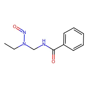 Benzamide, N-((ethylnitrosoamino)methyl)- structure