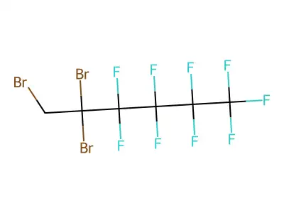 1,1,2-Tribromo-1-(nonafluorobutyl)ethane structure