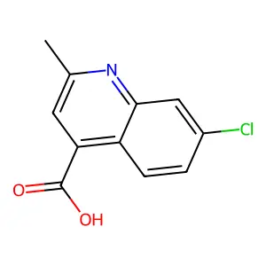 7-Chloro-2-methylquinoline-4-carboxylic acid structure