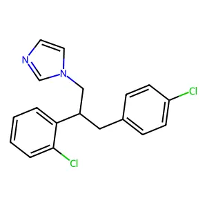 1-(2-(2-Chlorophenyl)-3-(4-chlorophenyl)propyl)-1H-imidazole structure