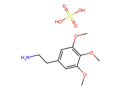 硫酸麦司卡林 structure