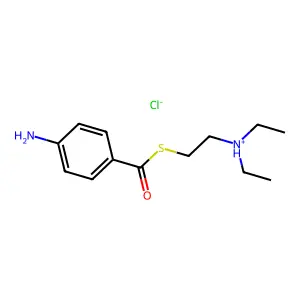 Thiocaine hydrochloride structure