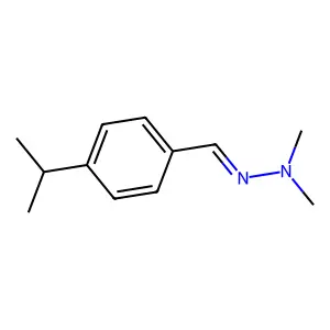 N-methyl-N-[(4-propan-2-ylphenyl)methylideneamino]methanamine structure