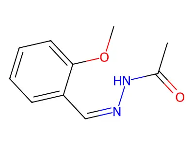 邻甲氧基苯甲醛乙酰腙 structure