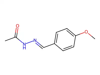 4-methoxybenzaldehyde N-acetylhydrazone structure
