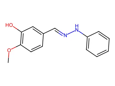 2-Methoxy-5-[(phenylhydrazinylidene)methyl]phenol structure