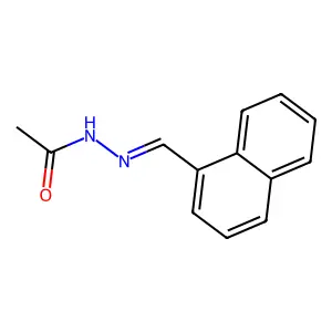 N-(1-萘亚甲基)乙酰肼 structure