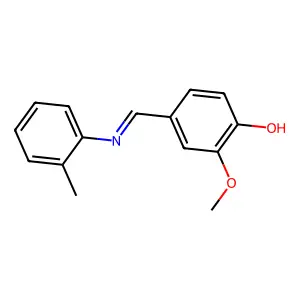 2-Methoxy-4-[(2-methylanilino)methylidene]cyclohexa-2,5-dien-1-one structure