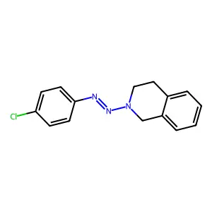 (4-chlorophenyl)-(3,4-dihydro-1H-isoquinolin-2-yl)diazene structure