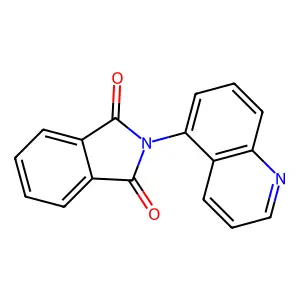 2-(quinolin-5-yl)-1H-isoindole-1,3(2H)-dione structure