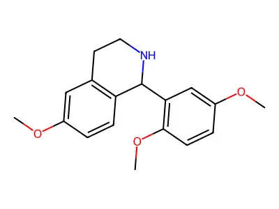 1-(2,5-Dimethoxyphenyl)-6-methoxy-1,2,3,4-tetrahydroisoquinoline structure