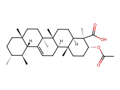 beta-Boswellic acid acetate structure