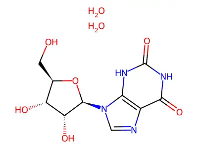 9-[(2S,3S,4S,5S)-3,4-dihydroxy-5-(hydroxymethyl)oxolan-2-yl]-3H-purine-2,6-dione structure