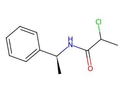 2-chloro-N-(1-phenylethyl)propanamide structure