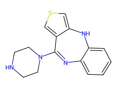 4H-Thieno(3,4-b)(1,5)benzodiazepine, 10-(1-piperazinyl)- structure