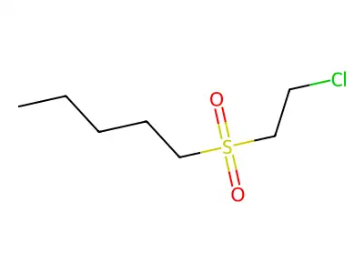 1-(2-Chloroethylsulfonyl)pentane structure