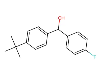 4-tert-Butyl-4'-fluorobenzhydrol structure