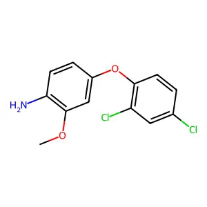 Benzenamine, 4-(2,4-dichlorophenoxy)-2-methoxy- structure