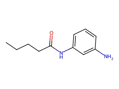 N-(3-aminophenyl)pentanamide structure