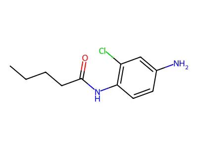 N-(4-amino-2-chlorophenyl)pentanamide structure