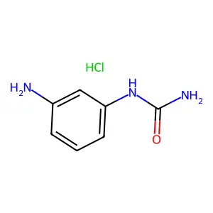 Urea, N-(3-aminophenyl)-, hydrochloride (1:1) structure