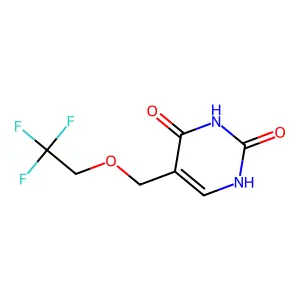 5-(2,2,2-trifluoroethoxymethyl)-1H-pyrimidine-2,4-dione structure