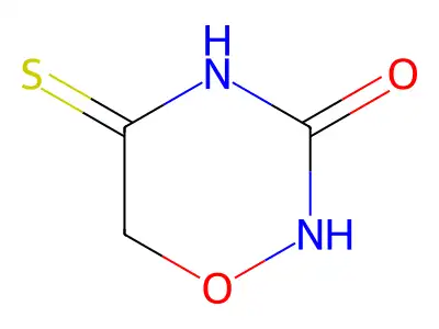 2H-1,2,4-Oxadiazin-3(4H)-one, dihydro-5-thioxo- structure