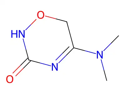 2H-1,2,4-Oxadiazin-3(6H)-one, 5-(dimethylamino)- structure