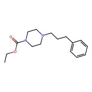 Ethyl 4-(3-phenylpropyl)piperazine-1-carboxylate structure