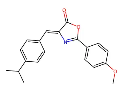 2-(4-Methoxyphenyl)-4-[[4-(1-methylethyl)phenyl]methylene]-5(4H)-oxazolone structure