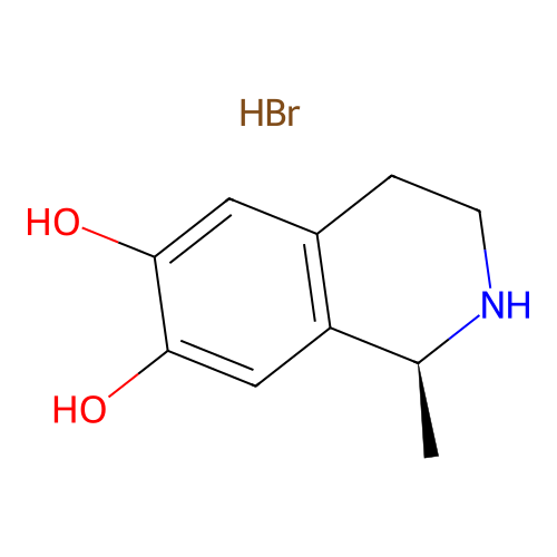 6,7-Isoquinolinediol, 1,2,3,4-tetrahydro-1-methyl-, hydrobromide (1:1), (1S)- structure