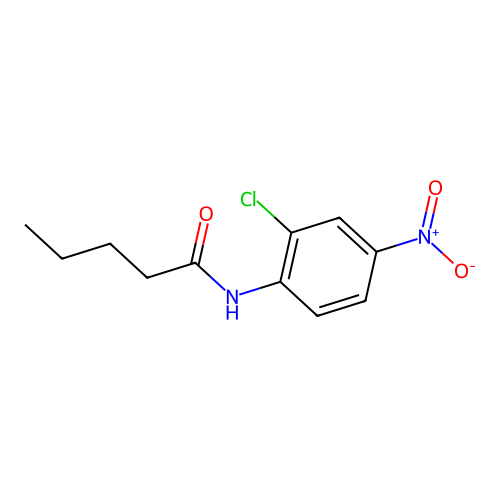 2'-Chloro-4'-nitrovaleranilide structure