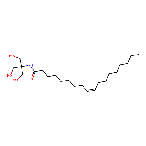 9-Octadecenamide, N-(2-hydroxy-1,1-bis(hydroxymethyl)ethyl)-, (Z)- structure