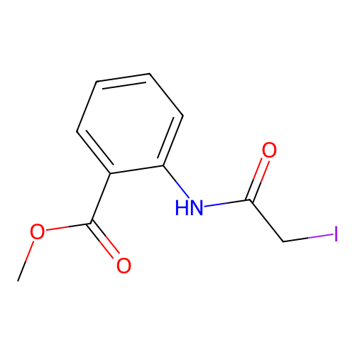 Methyl 2-((iodoacetyl)amino)benzoate structure