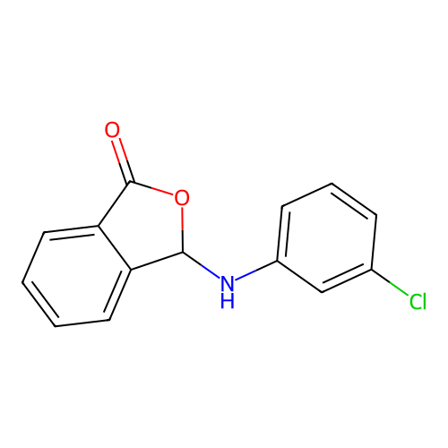 3-((3-chlorophenyl)amino)isobenzofuran-1(3H)-one structure