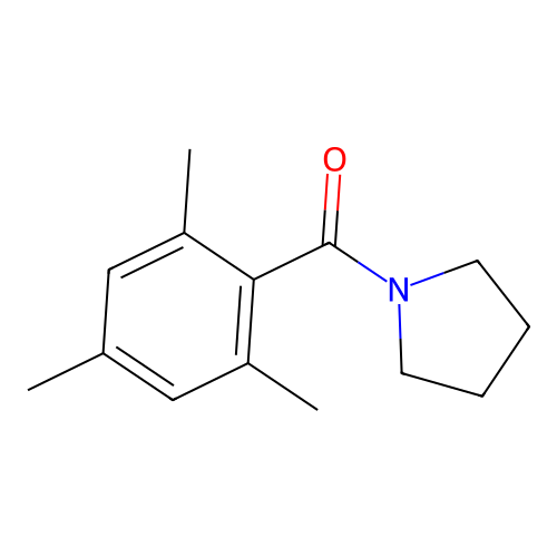1-(Mesitylcarbonyl)pyrrolidine structure
