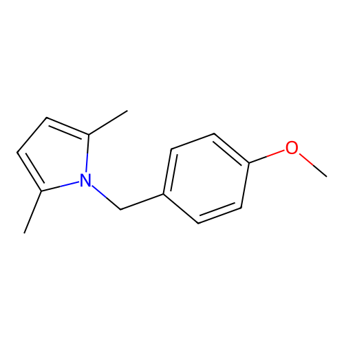 1-(4-methoxybenzyl)-2,5-dimethyl-1H-pyrrole structure