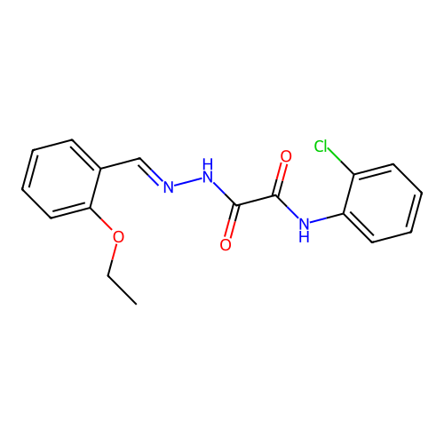N-(2-Chlorophenyl)-2-(2-(2-ethoxybenzylidene)hydrazino)-2-oxoacetamide structure