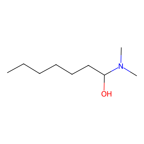 Heptanol, (dimethylamino)- structure