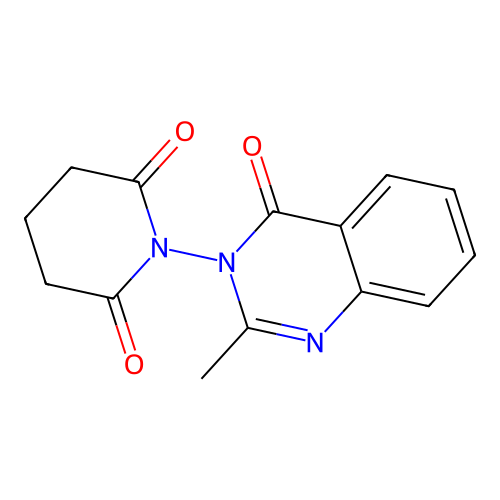 1-(2-methyl-4-oxoquinazolin-3(4H)-yl)piperidine-2,6-dione structure