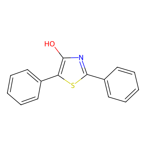 2,5-Diphenyl-1,3-thiazol-4-ol structure