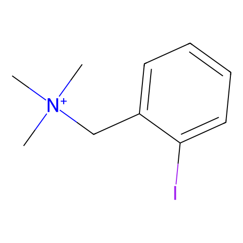 Iodobenzyltrimethylammonium structure
